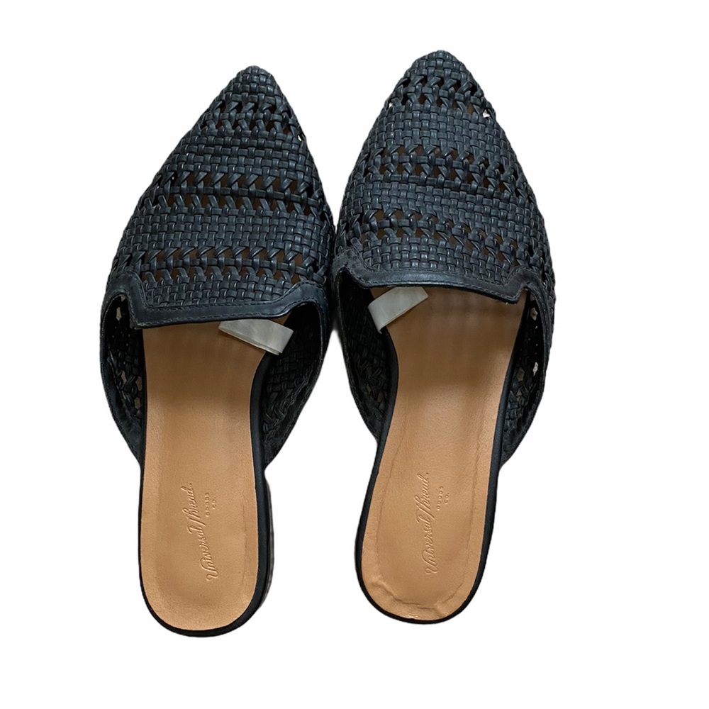 Women’s black woven mules